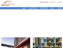 Tablet Screenshot of bridgehousing.com